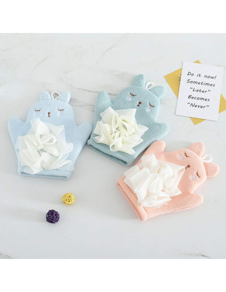 Guantes de Baño Magik Baby Kids Conejo - 3 Paquete