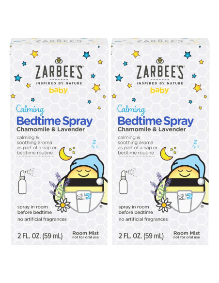 Spray Calmante para Dormir Zarbee con Lavanda y Manzanilla 59ml - Paquete de 2 Spray Calmante para Dormir Zarbee con Lavanda y Manzanilla 59ml - Paquete de 2