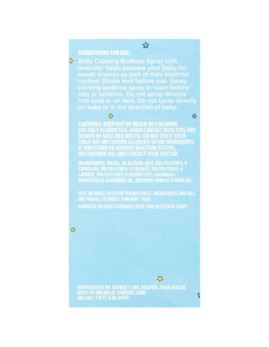 Spray Calmante para Dormir Zarbee con Lavanda y Manzanilla 59ml - Paquete de 2