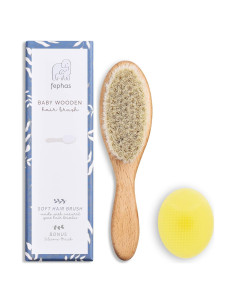 Cepillo de Cabra y Silicona para Bebés Fephas 17.8 cm