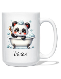 Taza de Cerámica Personalizada Panda BixDori 311ml 444ml