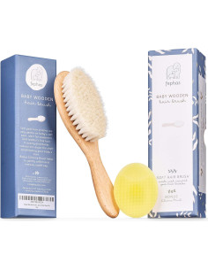 Cepillo de Cabra y Silicona para Bebés Fephas 17.8 cm 2