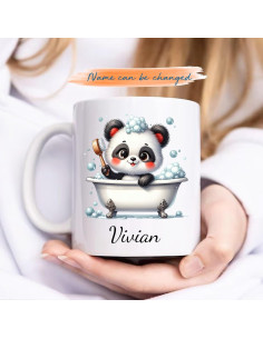 Taza de Cerámica Personalizada Panda BixDori 311ml 444ml 2