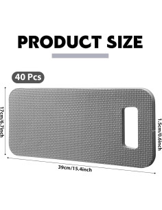 Riakrum Almohadillas de Jardín 40 Pcs Espuma Impermeable 39x17cm 2