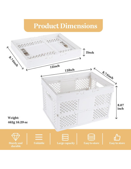 Caddy de Ducha Plegable CHGShine Blanco - Organizador Multifuncional