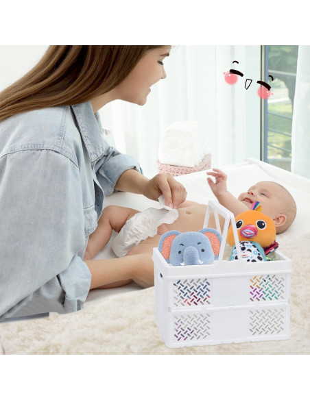 Caddy de Ducha Plegable CHGShine Blanco - Organizador Multifuncional