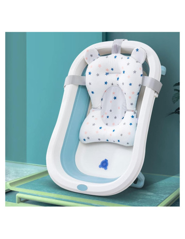 Cojín Flotante para Baño de Bebés Dpofirs - Estrellas Blancas