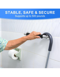 Paquete de 2 barras de agarre antideslizantes Gotega 40.6 cm 2