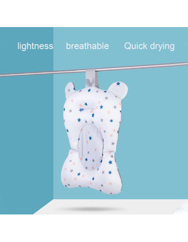 Cojín Flotante para Baño de Bebés Dpofirs - Estrellas Blancas