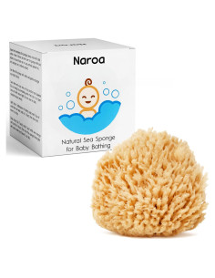 Esponja de Baño Natural Naroa para Bebés - Suave y Sostenible