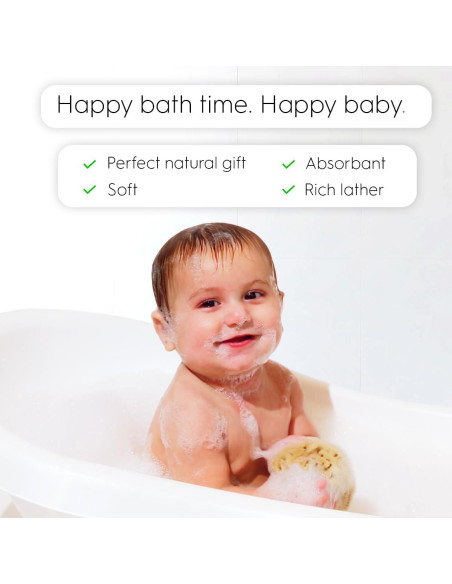 Esponja de Baño Natural Naroa para Bebés - Suave y Sostenible