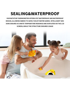 Termómetro de Baño Digital para Bebés Fuxing Toys Pollo LED 2