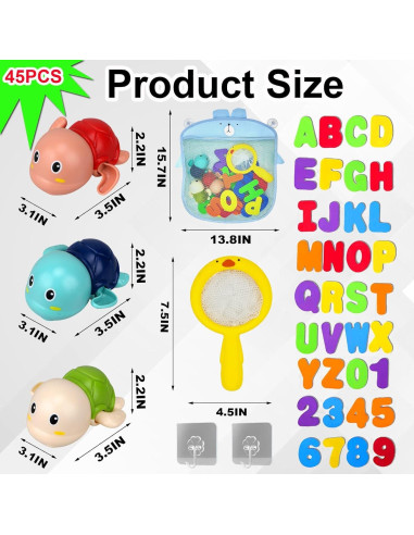 Set de Juguetes de Baño YYMHMF - Letras y Números de Espuma