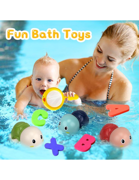 Set de Juguetes de Baño YYMHMF - Letras y Números de Espuma