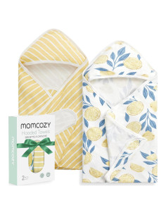 Toalla de Baño para Bebé Momcozy con Capucha - 71x71 cm