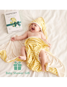 Toalla de Baño para Bebé Momcozy con Capucha - 71x71 cm 2