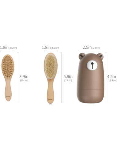 Set de Aseo para Bebés 6 en 1 APN - Madera Natural