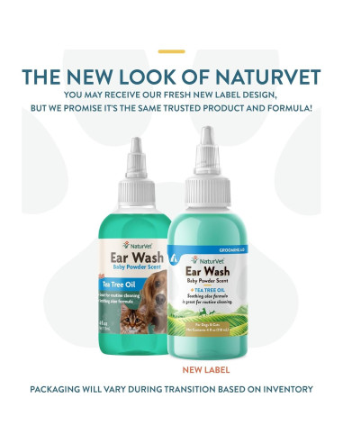 Limpieza de Oídos NaturVet con Aceite de Árbol de Té 118 ml