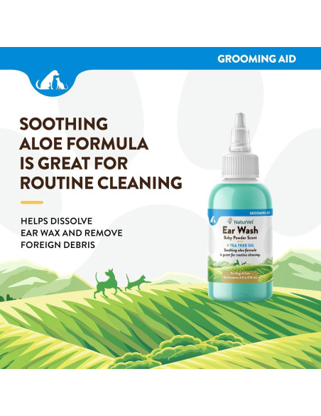 Limpieza de Oídos NaturVet con Aceite de Árbol de Té 118 ml