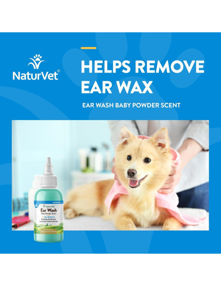 Limpieza de Oídos NaturVet con Aceite de Árbol de Té 118 ml