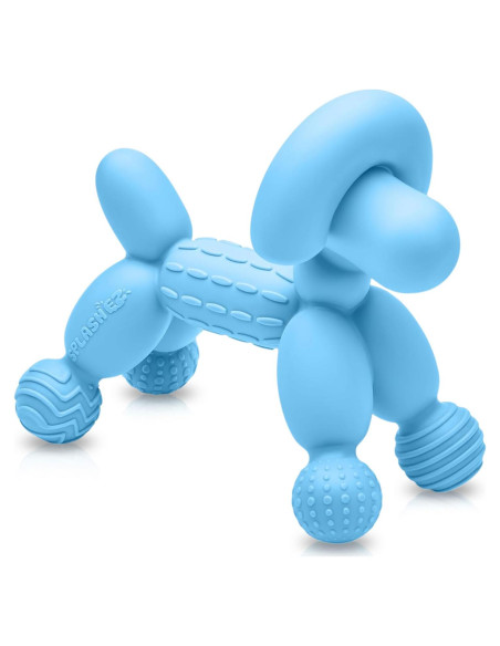 Mordedor para Bebés SplashEZ de Silicona 100% Seguro Azul Claro