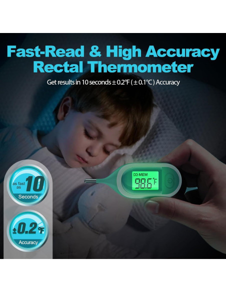 Termómetro Digital Rectal VESOGY para Bebés - Rápido y Preciso
