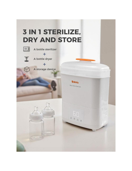 Esterilizador y Secador de Biberones BOLOLO 600W 12 Biberones