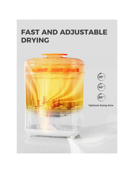 Esterilizador y Secador de Biberones BOLOLO 600W 12 Biberones