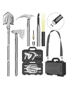 Pala de Supervivencia YANTOO Plegable 12.7cm con Hacha