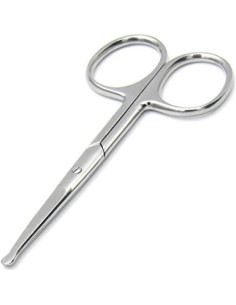 Tijeras de Pelo Facial Exorners de Acero Inoxidable Punta Redonda 2