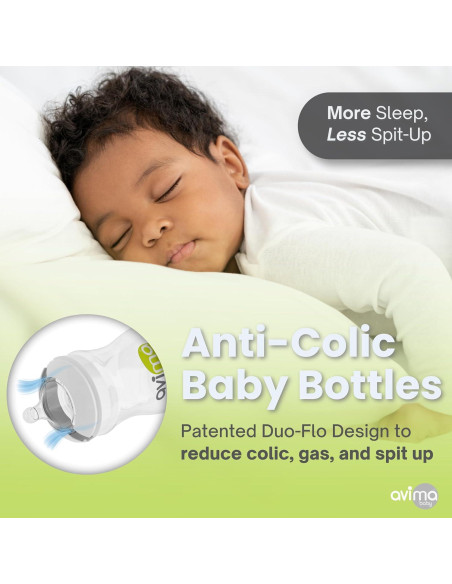 Juego de Biberones Anti Cólico Avima Baby - 22 Piezas Juego de Biberones Anti Cólico Avima Baby - 22 Piezas