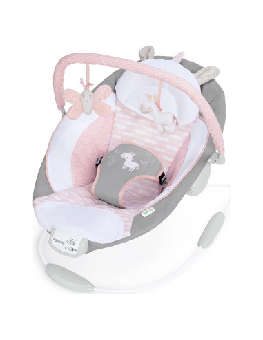 Bouncer Calmante Ingenuity Flora Unicornio 0-6 Meses 9 kg