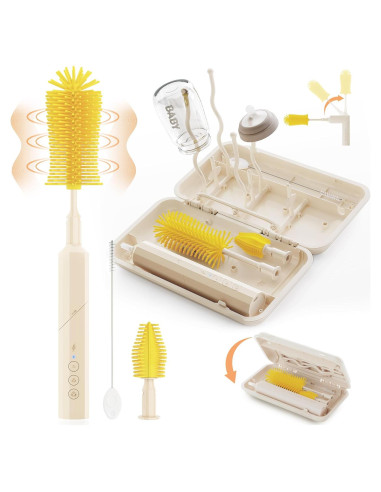 Limpiador Eléctrico de Botellas KSYER 6 en 1 con Cepillos