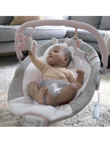 Bouncer Calmante Ingenuity Flora Unicornio 0-6 Meses 9 kg