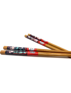 Juego de Palillos de Madera Demon Slayer Just Funky - Tanjiro y Nezuko, 22.5 cm 2