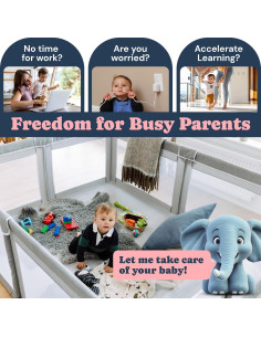 Parque Infantil Todale 178x150cm - Seguro y Portátil para Niños 2