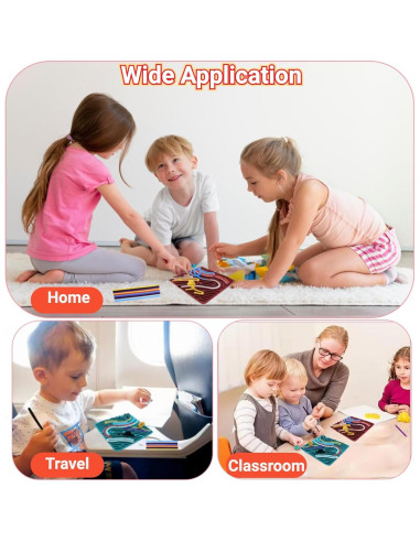 Tablero de Actividad Sensorial Zilynhom Verde para Niños y Adultos