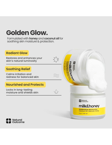 Crema Hidratante de Leche y Miel Natural Outcome 159g