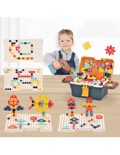 Caja de Herramientas Montessori CZOALX 298 Piezas para Niños 2