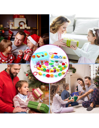 Juego de Cuentas de Enhebrado de Madera Visen 46 Piezas