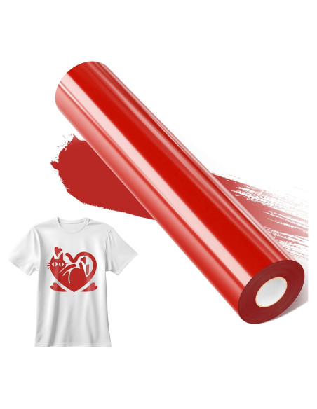 Vinilo Termoadhesivo Rojo Oscuro JAVIGA 30.48 cm x 10.67 m