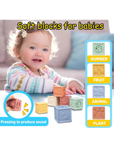 Juguetes Montessori para Bebés 6-36 Meses - Set Educativo