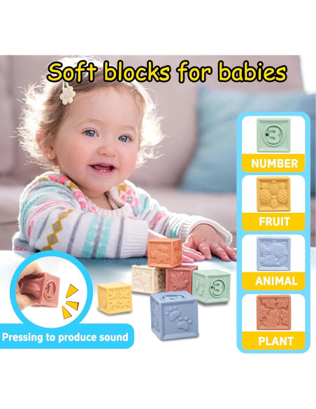 Juguetes Montessori para Bebés 6-36 Meses - Set Educativo