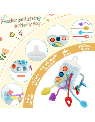 Juguetes Montessori para Bebés 6-36 Meses - Set Educativo