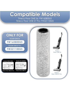 Rodillos de Cepillo de Repuesto MIBUMIKI para Tineco S7 Pro - Paquete de 2 2