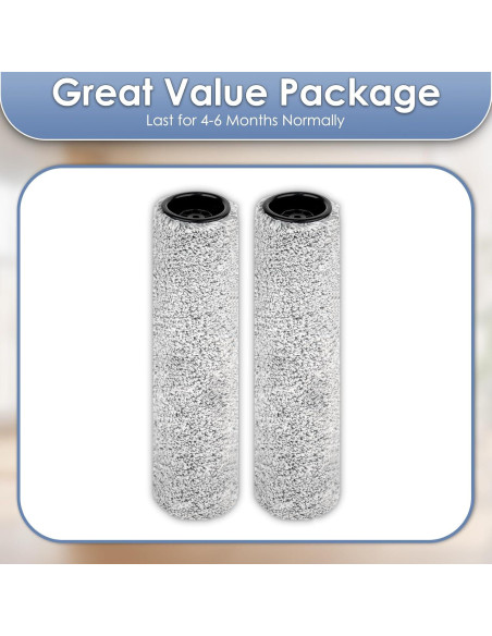 Rodillos de Cepillo de Repuesto MIBUMIKI para Tineco S7 Pro - Paquete de 2 Rodillos de Cepillo de Repuesto MIBUMIKI para Tineco S7 Pro - Paquete de 2