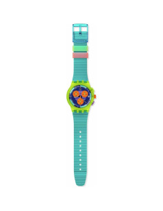 Reloj Swatch Chrono 42mm Unisex Acero Inoxidable Neon Wave 2