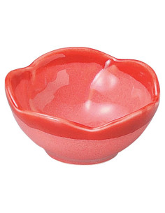 Plato de Porcelana Yamashita Kogei Rojo Claro 6.9 x 3.2 cm