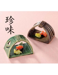 Plato de Porcelana Yamashita Kogei Rojo Claro 6.9 x 3.2 cm 2