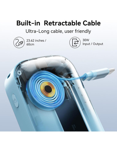 Banco de Energía 10,000mAh C-Smartlink con Carga Rápida 30W